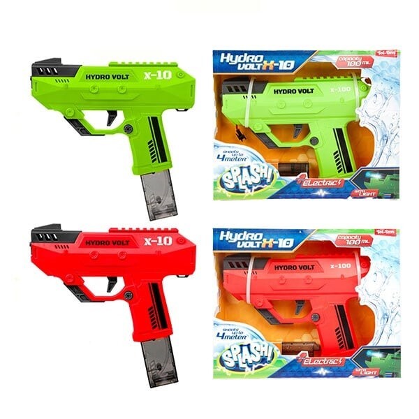 Splash elektrisch waterpistool wave met licht groen/rood afbeelding