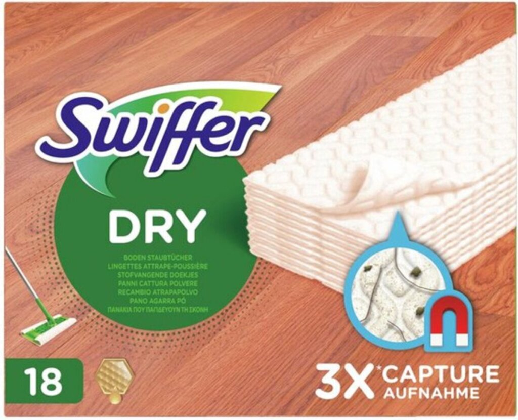 Swiffer droge vloerdoekjes houten vloeren 18 stuks afbeelding