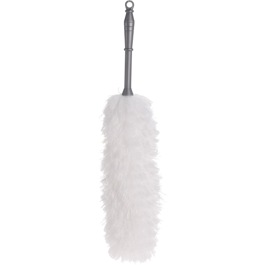 Ultra Clean microvezel plumeau 56 cm wit/grijs
