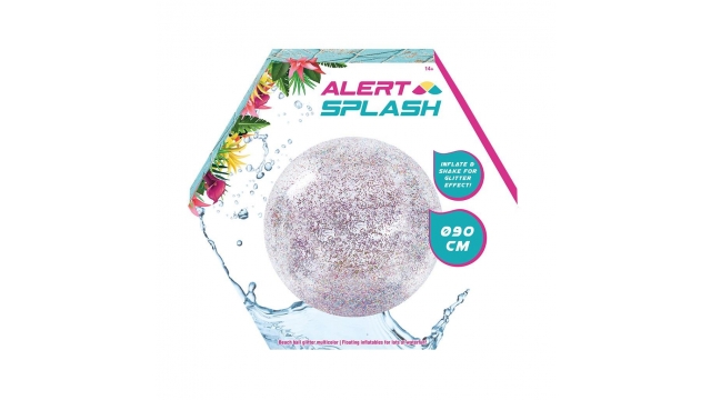 Alert Splash Glitter Strandbal 90 cm