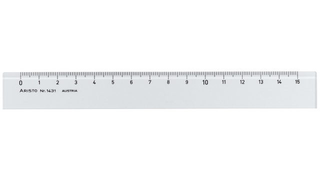 Aristo AR-1431 Liniaal 15cm Glashelder Plexiglas