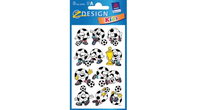 Avery AV-53392 Papieretiket Z-design Kids Pakje A 3 Vel Voetbal