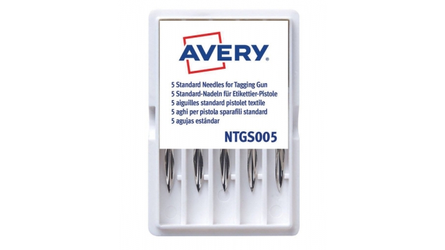 Avery AV-NTGS005 Naalden Textielpistool 5 Naalden Voor Ridderspoortang