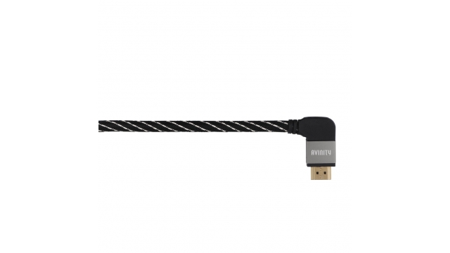 Avinity High-speed HDMI™-kabel St. - St. 90° Stof Verguld Ethernet 0,75 M
