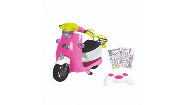 Baby Born City Glam RC Scooter + Stickers + Licht