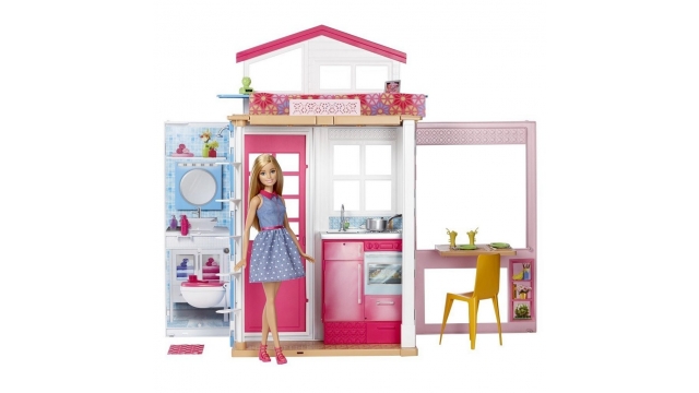 Barbie Huis met 2 Verdiepingen en Pop