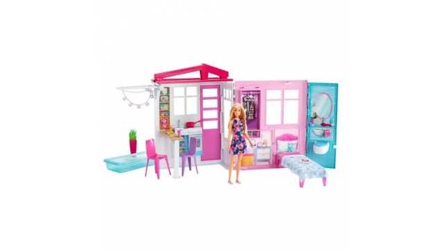 Barbie Huis met Pop + Meubels en Accessoires
