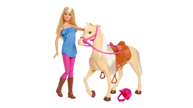 Barbie Pop en Paard met Accessoires