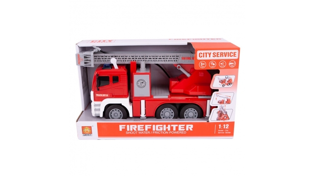Brandweerwagen met Pomp + Licht en Geluid