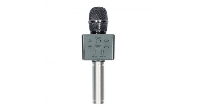 Karaoke Microfoon + Bluetooth Zwart/Zilver