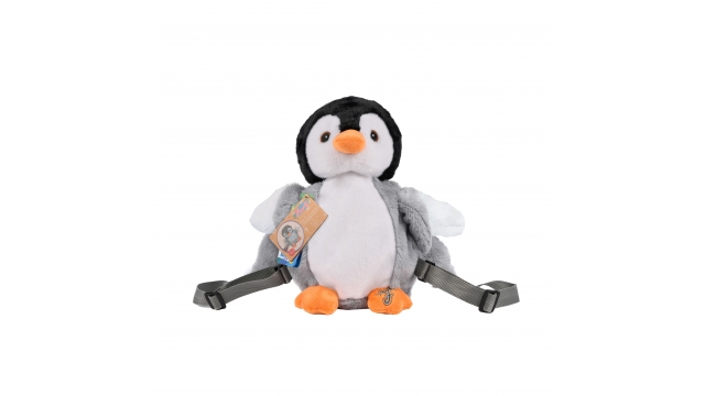 Flappers Eco Pluche Rugtas Pinguïn Flip 25x18x30 cm