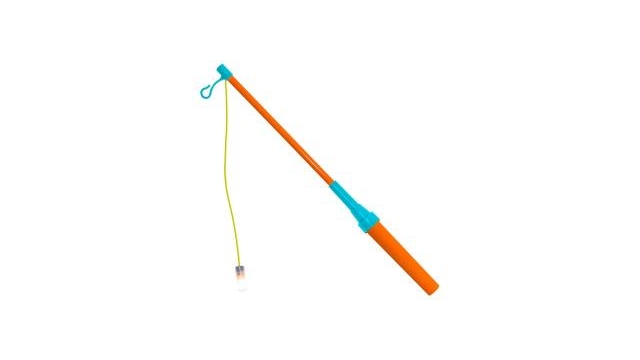 Elektrische Lampionstok Oranje-Blauw 39cm