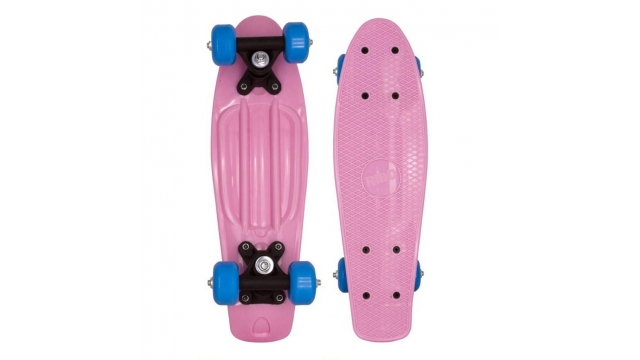 Skateboard 43 cm Roze/Blauw