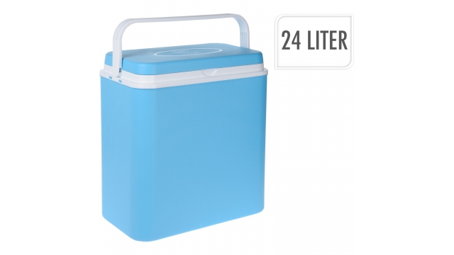 Koelbox 24L Blauw/Wit