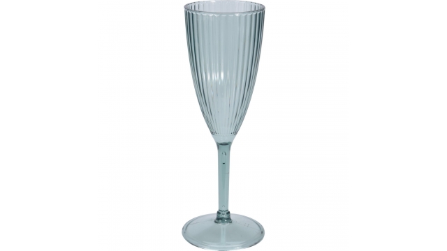 Champagneglas 7x21.5 cm Plastic/Blauw