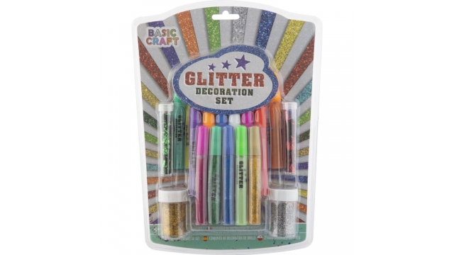 Basic Craft Glitterset Stiften + Glitters