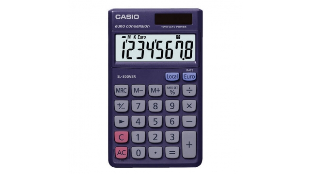 Casio SL-300VERA Calculator Blauw