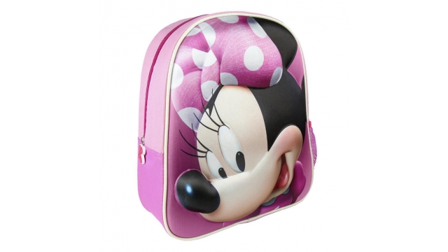 Disney Minnie Mouse 3D Rugzak 25x31x10 cm Roze/Paars