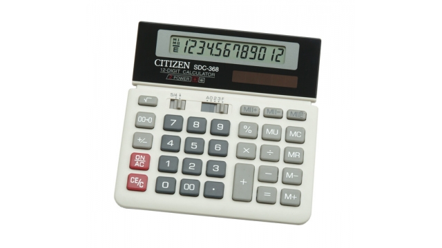 Citizen CI-SDC368 Calculator SDC368 Desktop BusinessLine White/Black