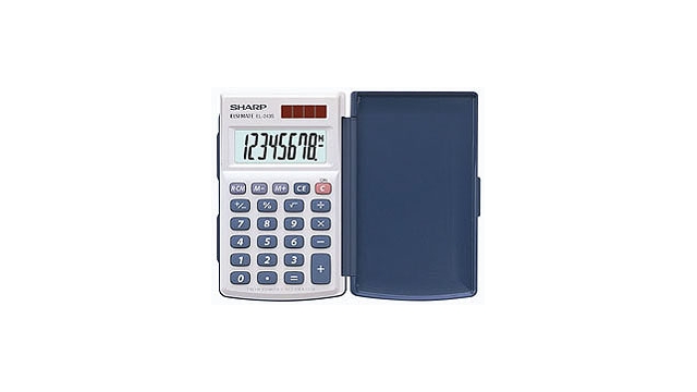 Citizen SH-EL243S Calculator Sharp EL243S Grijs-blauw Hand 8 Digit
