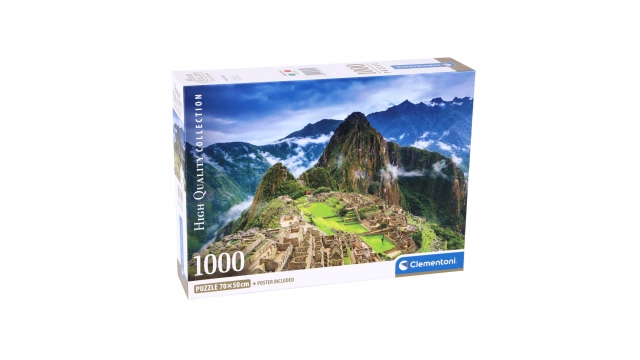 Clementoni High Quality Collection Puzzel Machu Picchu 1000 Stukjes + Poster