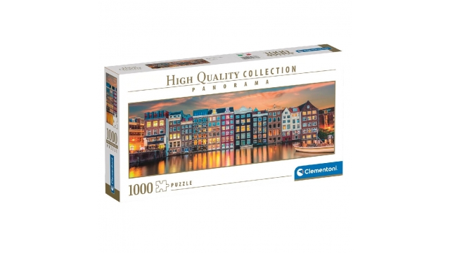 Clementoni High Quality Collection Panorama Puzzel Bright Amsterdam 1000 Stukjes