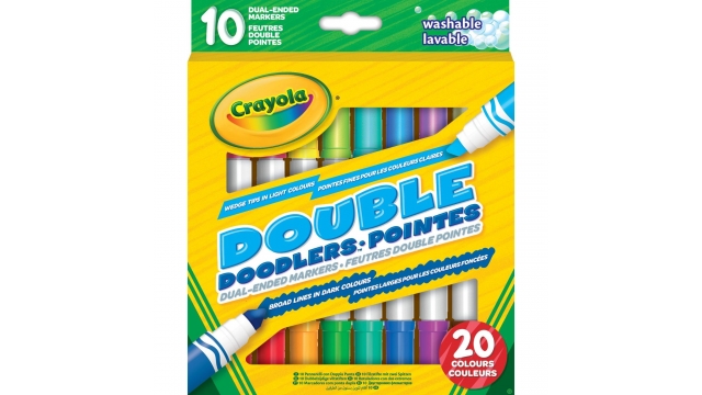 Crayola Double Doodle Dubbelzijdige Viltstiften 10 Stuks/20 Kleuren