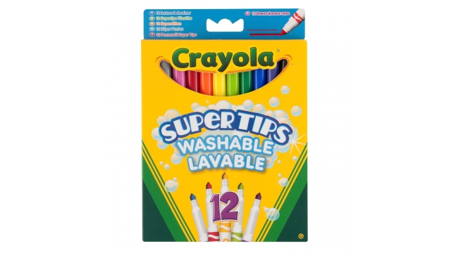 Crayola Supertips Uitwasbare Viltstiften 12 Stuks