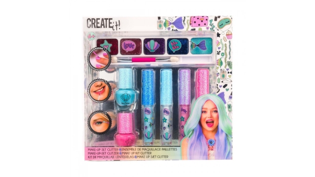 Create It Zeemeerminnen Glitter Make-Up Set