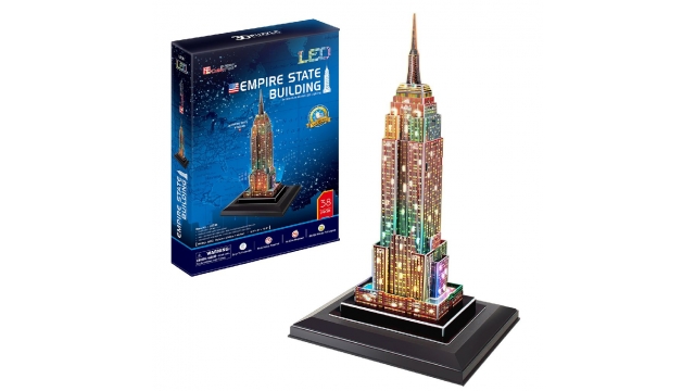Cubic Fun 3D Puzzel Empire State Building + LED Verlichting 58 Stukjes