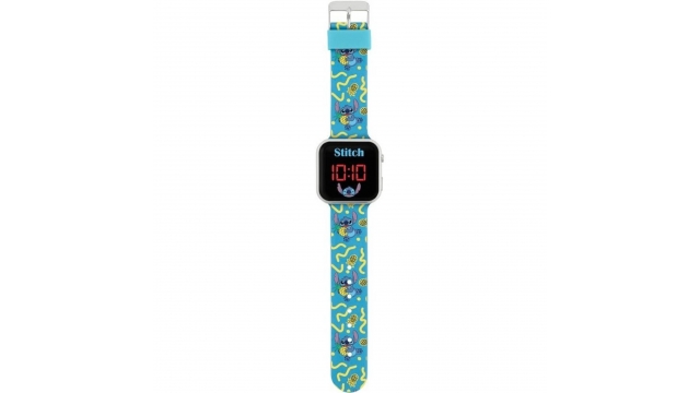 Disney Stitch LED Horloge Blauw