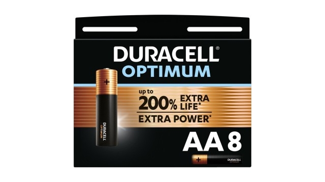 Duracell Alkaline Optimum Batterij AA 8 Pack