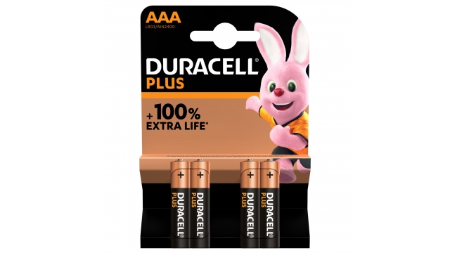 Duracell Alka Plus 100% Aaa X4