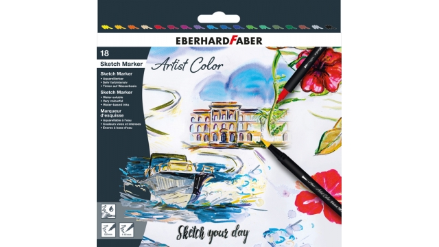 Eberhard Faber EF-558218 Sketch Marker 18 Stuks