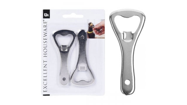 Excellent Houseware Flesopener 9 cm 2 Stuks