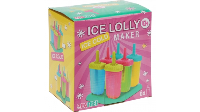 Excellent Houseware IJs Lolly Maker voor 6 IJsjes