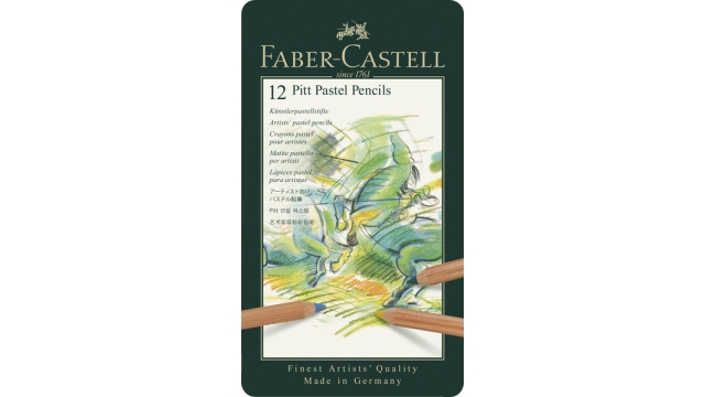 Faber Castell FC-112112 Pastelpotlood Faber-Castell Pitt Metalen Etui A 12 Stuks
