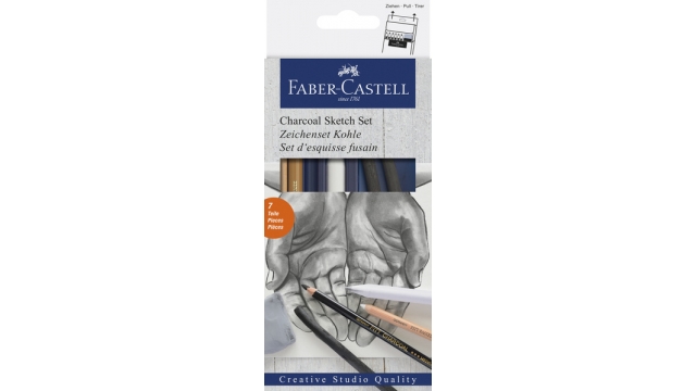 Faber Castell FC-114002 Houtskoolset Faber-Castell 7-delig
