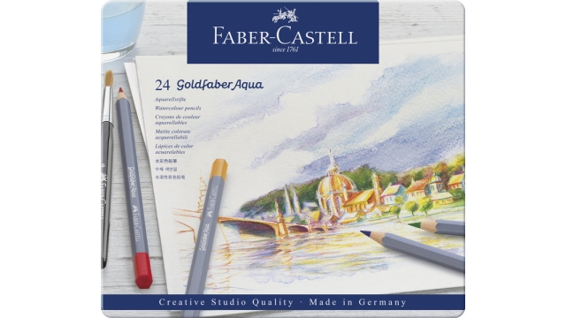 Faber Castell FC-114624 Aquarelkleurpotlood Faber-Castell Goldfaber Etui 24 Stuks