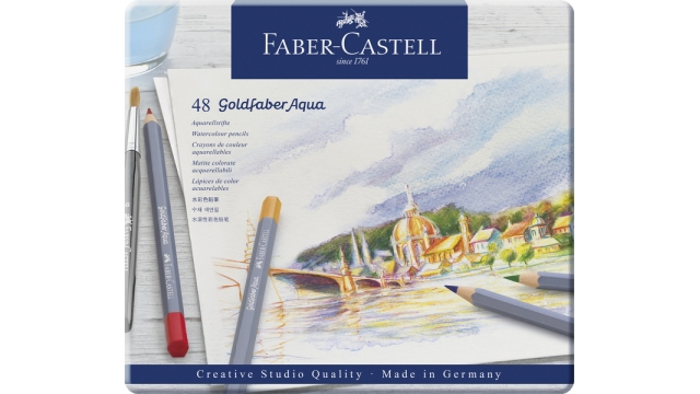 Faber Castell FC-114648 Aquarelkleurpotlood Faber-Castell Goldfaber Etui 48 Stuks