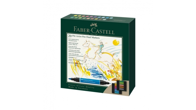 Faber Castell FC-162020 Pitt Artist Pen Duo Markers 20 Stuks