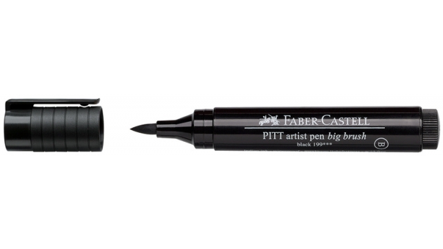 Faber Castell FC-167699 Tekenstift Pitt Artist Pen Big Brush 199 Zwart