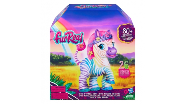 FurReal Zenya My Rainbow Zebra + Geluid en Accessoires