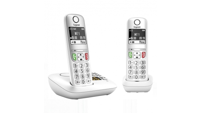 Gigaset A605A Duo Telefoons Wit/Zilver