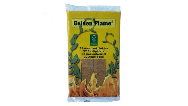 Golden Flame Aanmaakblokjes Bruin 32 Stuks