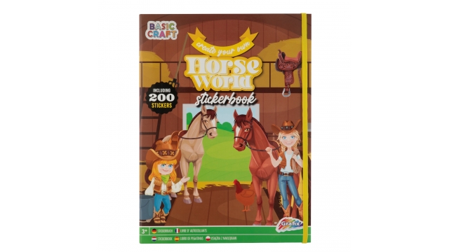 Grafix Horse World Stickerboek + 200 Stickers