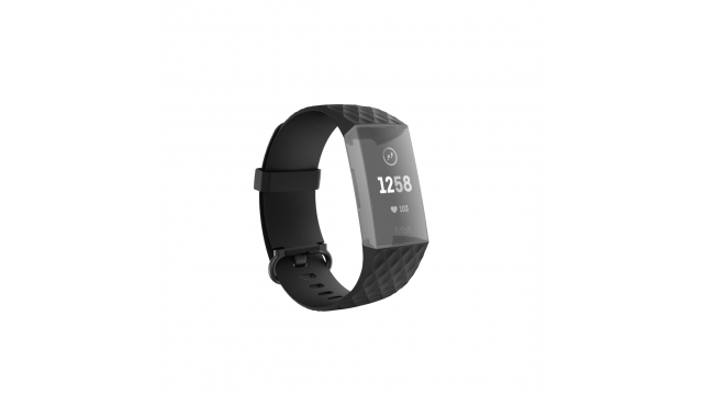Hama Polsband Voor Fitbit Charge 3/4 Vervangend Horlogebandje Universeel Zw.
