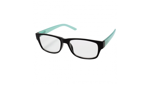 Hama Leesbril Plastic Zwart/turquoise +3.0 Dpt