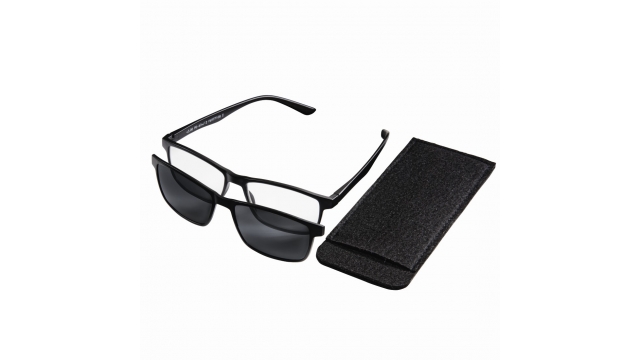 Hama Leesbril Met Magnetische Zonneclip Kunststof Zwart +1,5 Dpt