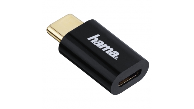 Hama Adapter Micro-USB Naar USB Type-C-stekker Zwart
